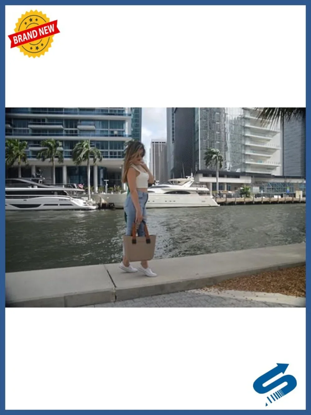 Rubber Tote Bag Lightweight EVA Beach Bag Waterproof with Inner Bag